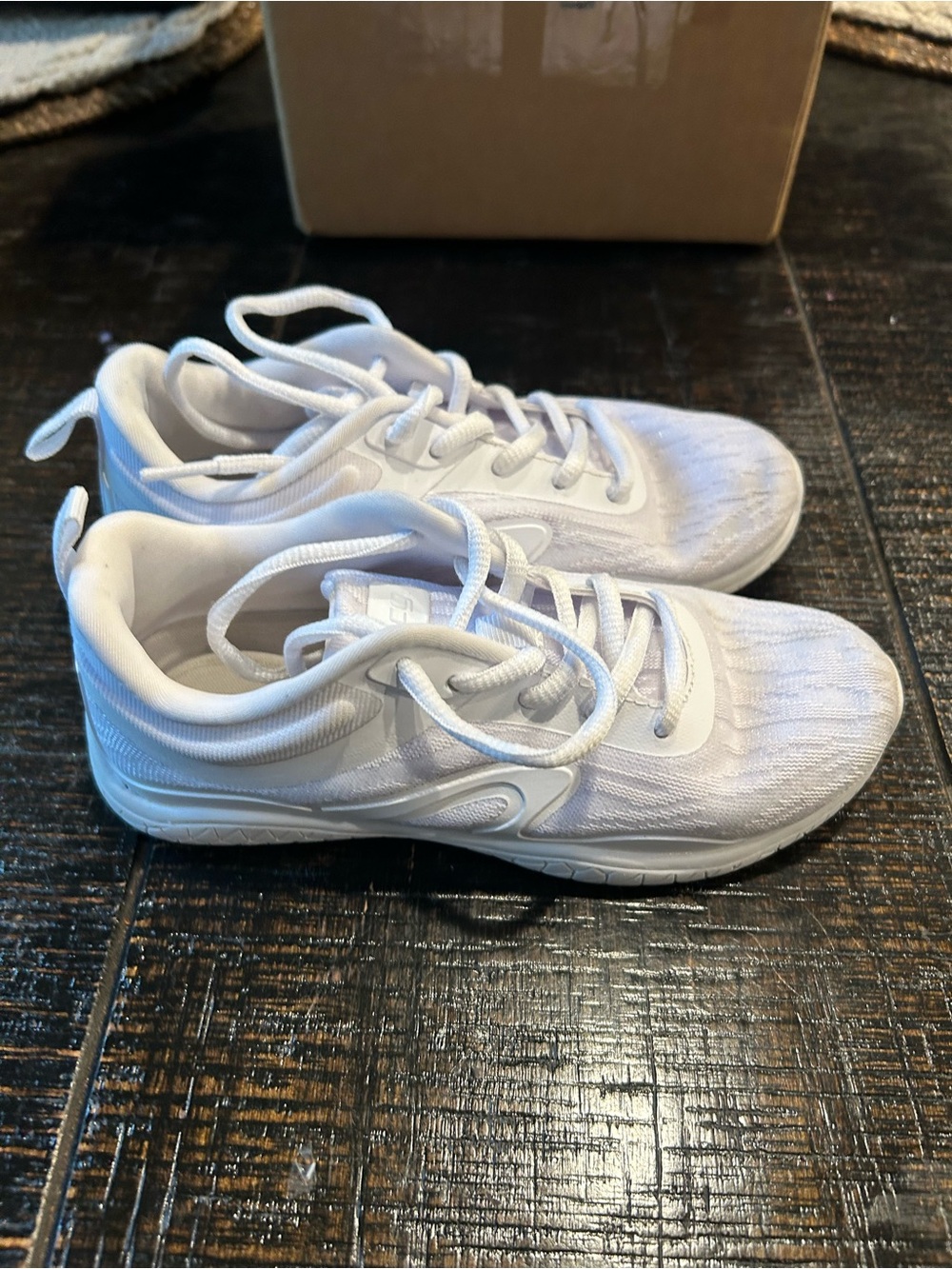 BCG CHEER All-White Lightweight Athletic Sneakers